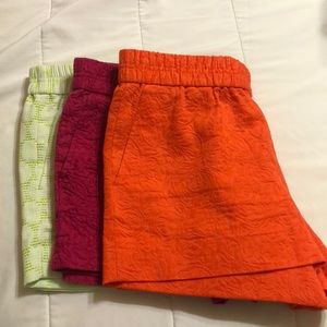Three Pairs of J. Crew Shorts